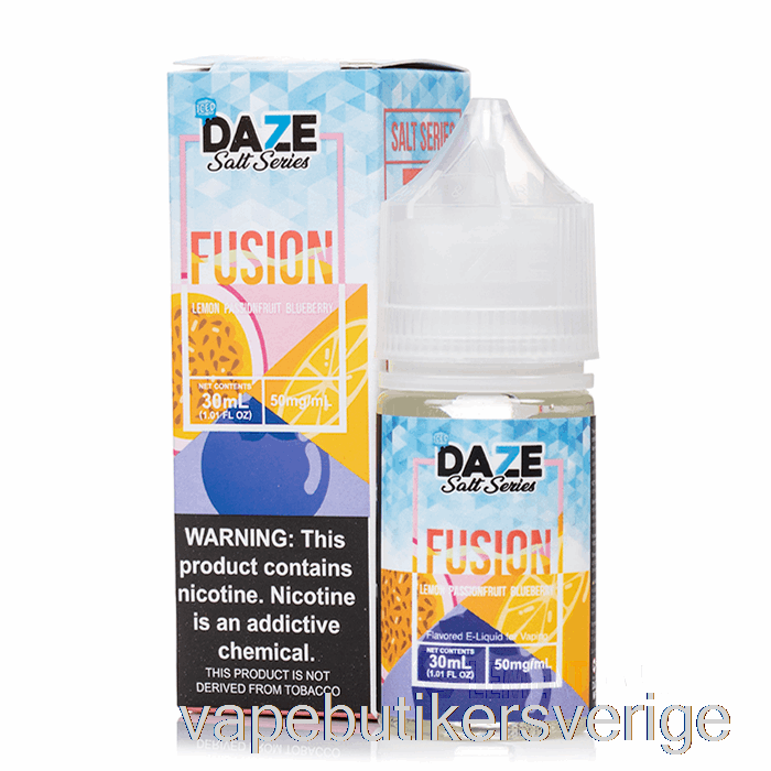 Vape Sverige Iskall Citron Passionsfrukt Blåbär - 7 Daze Fusionssalt - 30ml 30mg